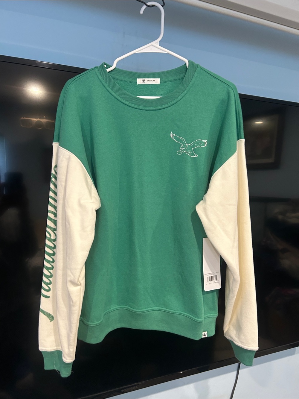 Marshall Artist Green & Cream Pullover Sweatshirt